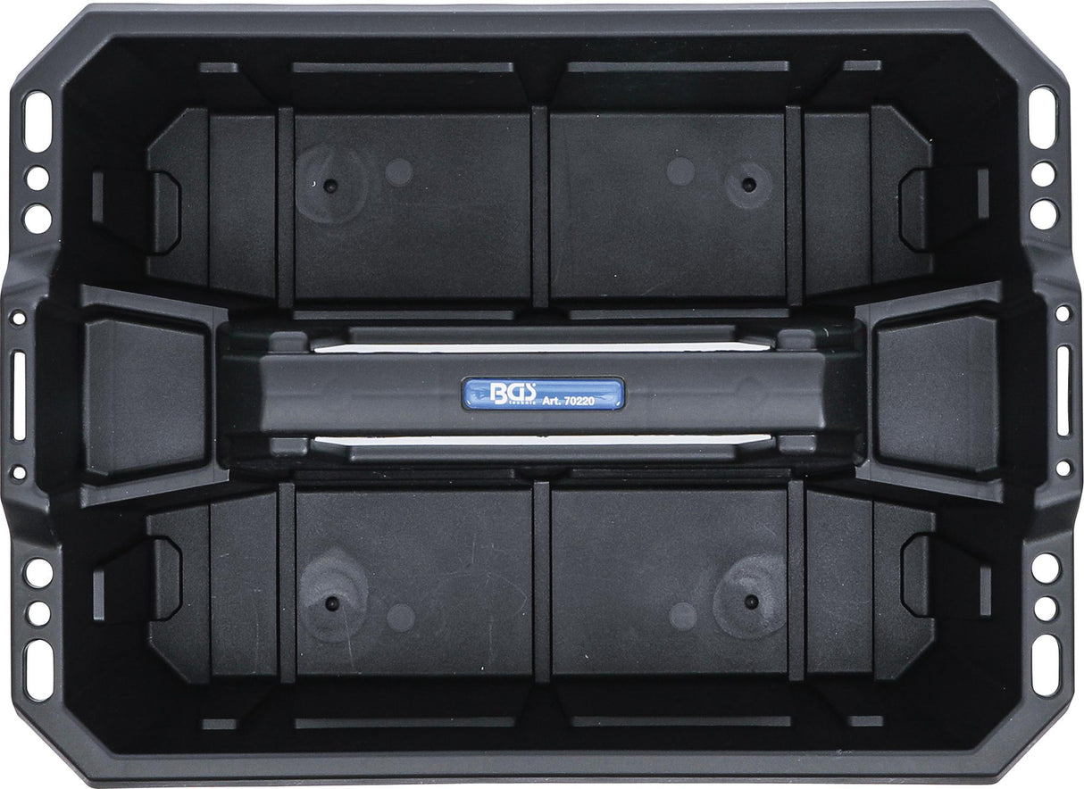 Įrankių nešiojimo dėklas | sustiprintas plastikas | įsk. įrankių asortimentas | 66 vnt. (70224)