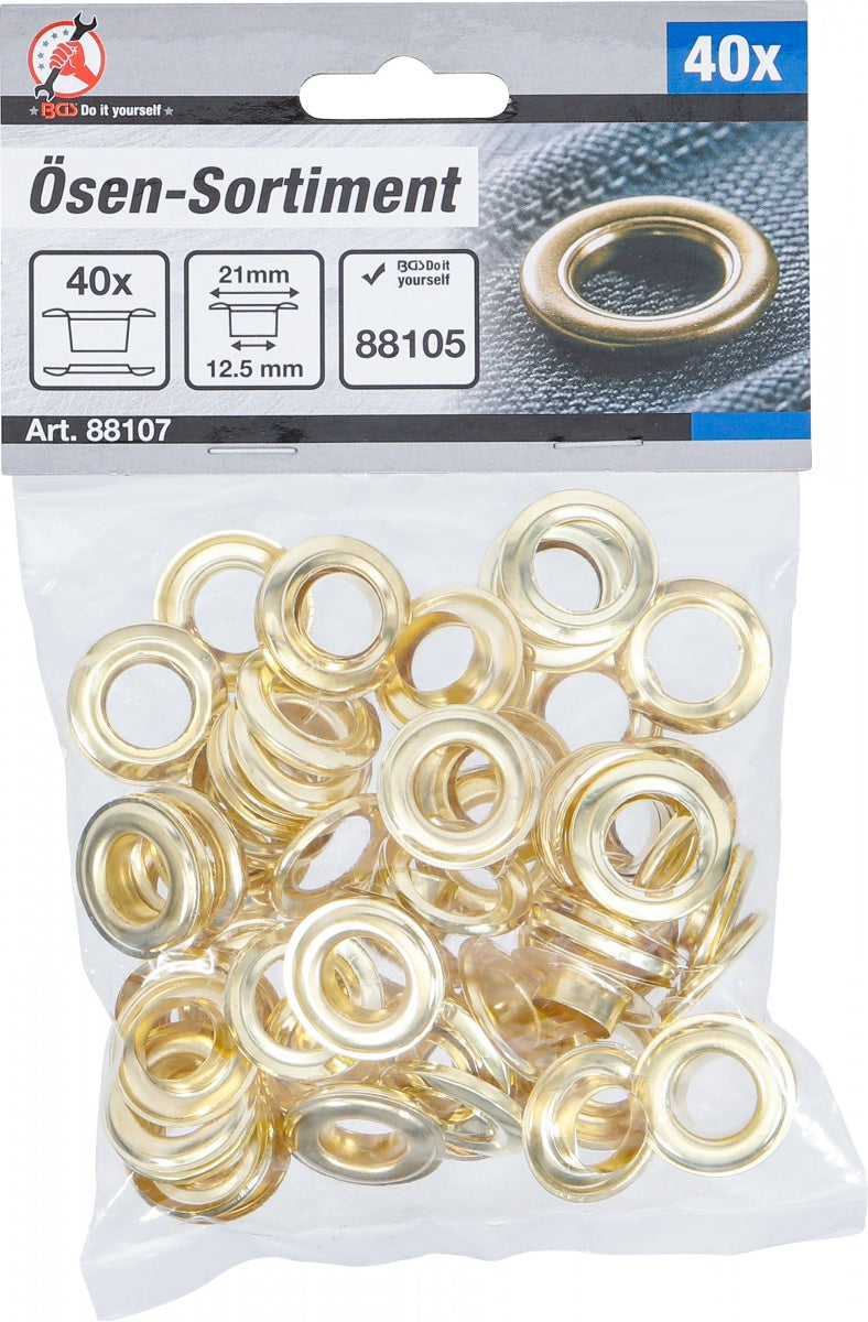 Kniedžių asortimentas | 12.5 x 21 mm | 40 vnt (88107)