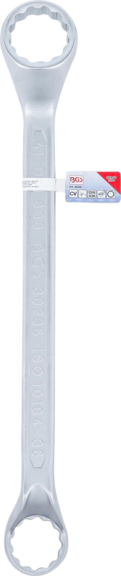 Raktas kilpinis lenktas | 36x41 mm (30236)