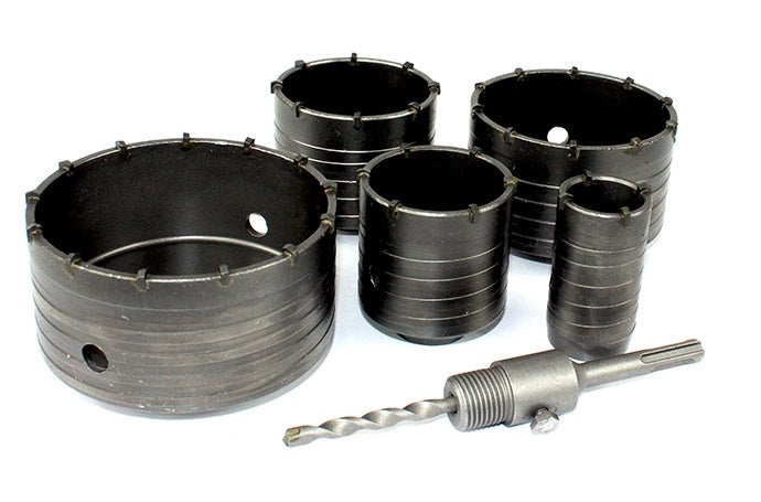 Gręžimo karūnų rinkinys SDS Plus | 40-120 mm | 6 vnt. (ES20446)