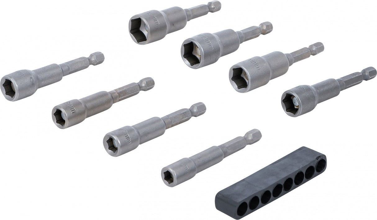 Antgalių / galvučių rinkinys šešiakampės | 6.3 mm (1/4") | 6 - 13 mm | 8 vnt. (2758)