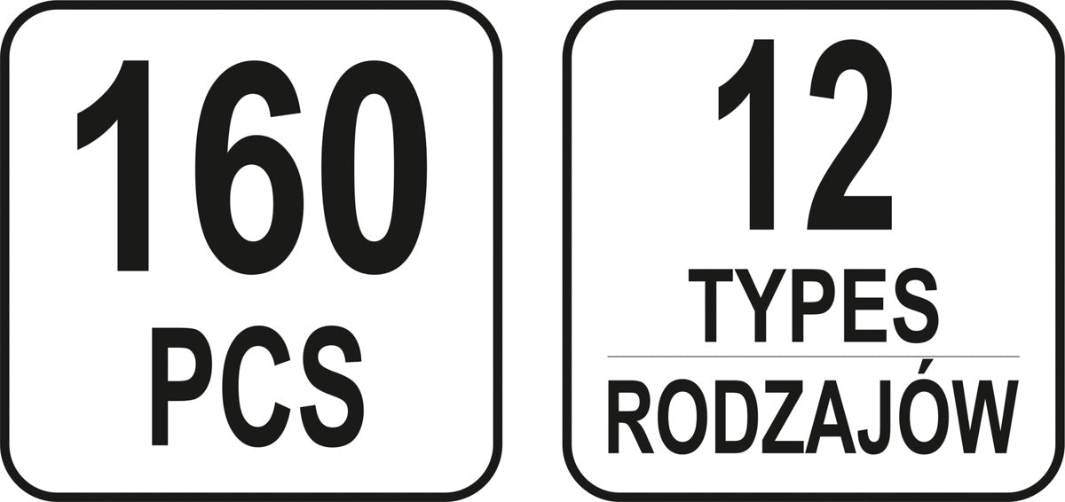 Automobilinis klipsų asortimentas Audi | 160 vnt. (YT-06664)