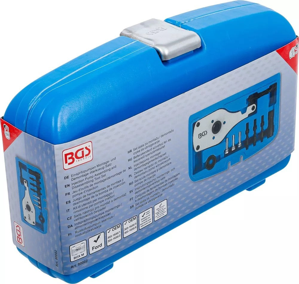 Įpurškimo siurblio surinkimo ir išmontavimo įrankių rinkinys | skirtas Ford 2.0 ECOblue (80002)
