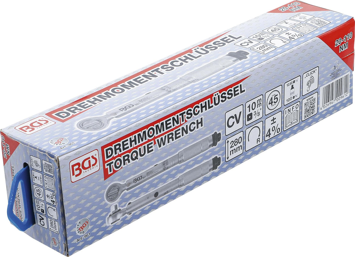 Dinamometrinis raktas | 10 mm (3/8") | 20 - 110 Nm (961)