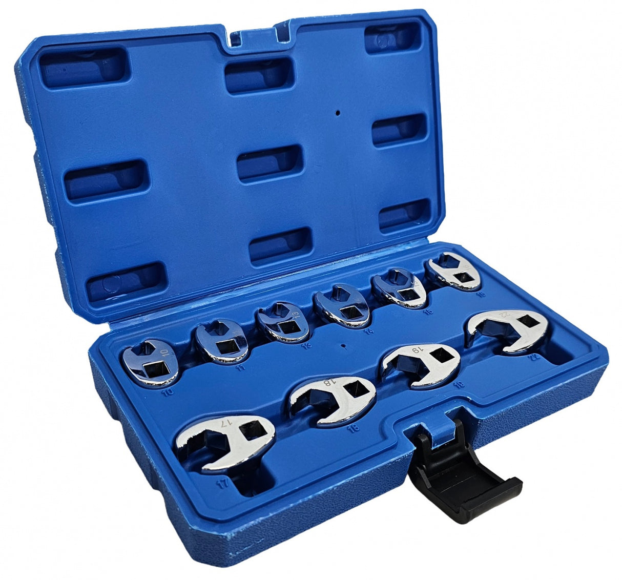 Šoninių raktų rinkinys | 12 kampų | 10 mm (3/8") | 10 - 22 mm | 10 vnt. (SK3922)