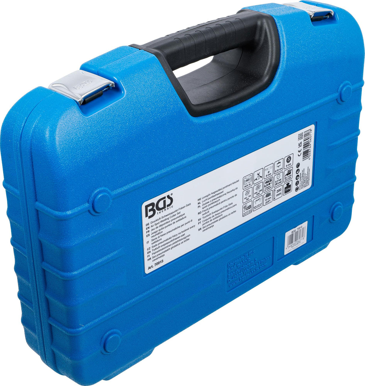 Pneumatinis suvirinimo taškų nugręžėjas su rinkiniu (70915)