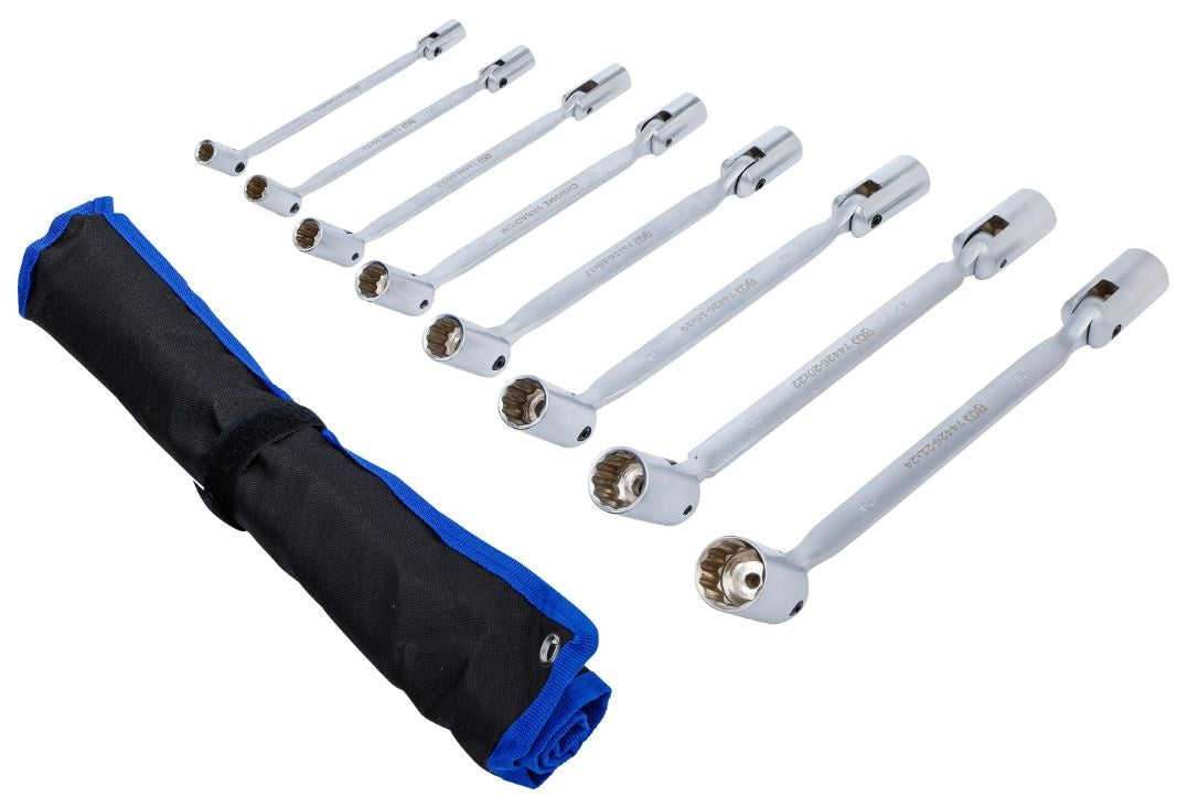 Raktų dvipusių su vartoma galvute komplektas | 8 - 24 mm | 8 vnt (74426)