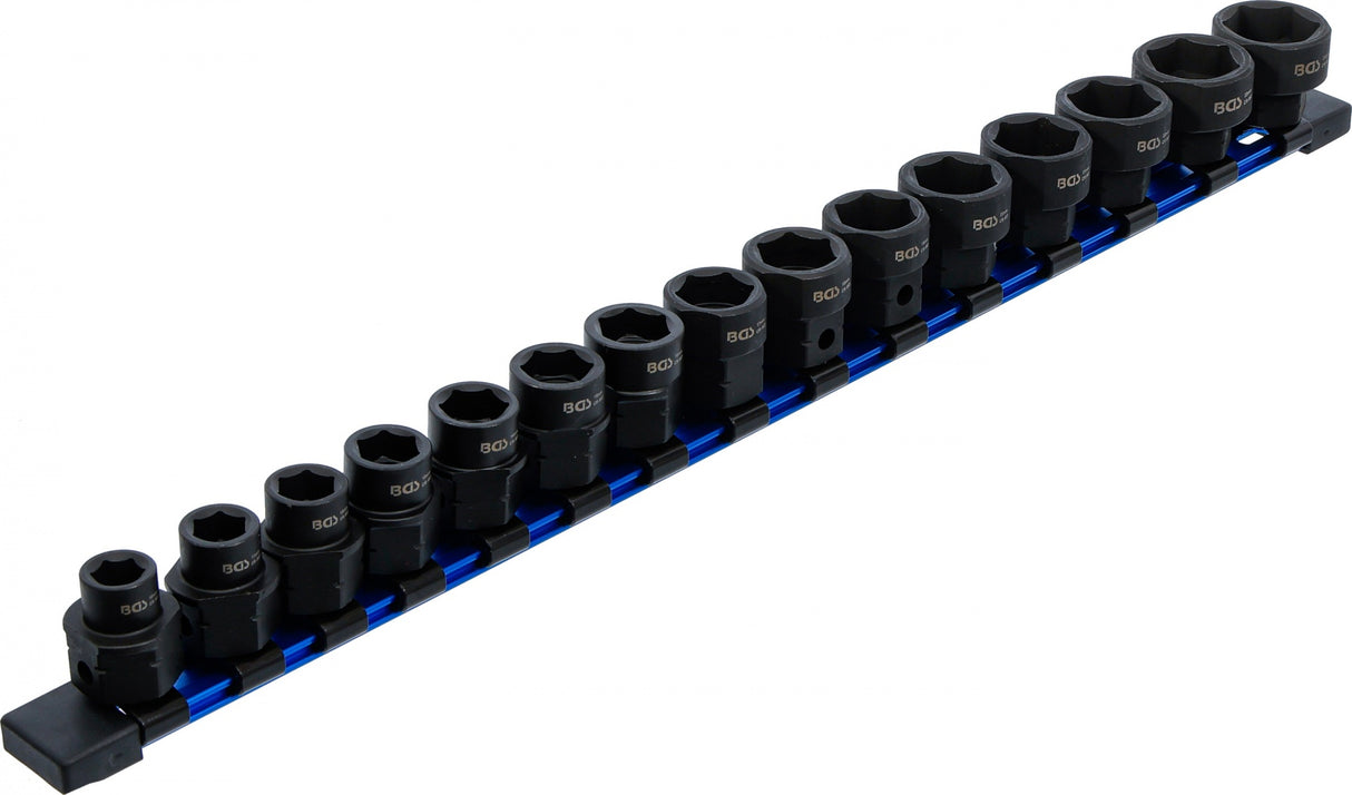 Smūginių galvučių rinkinys | šešiakampės | ypač plonos | 12,5 mm (1/2") | 10–24 mm | 15 vnt. (74700)