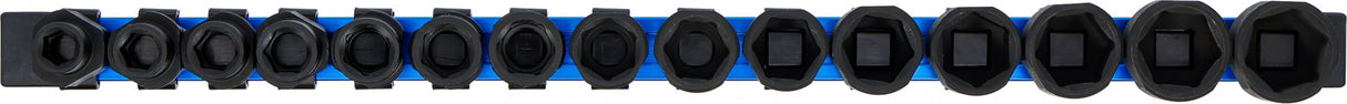 Smūginių galvučių rinkinys | šešiakampės | ypač plonos | 12,5 mm (1/2") | 10–24 mm | 15 vnt. (74700)