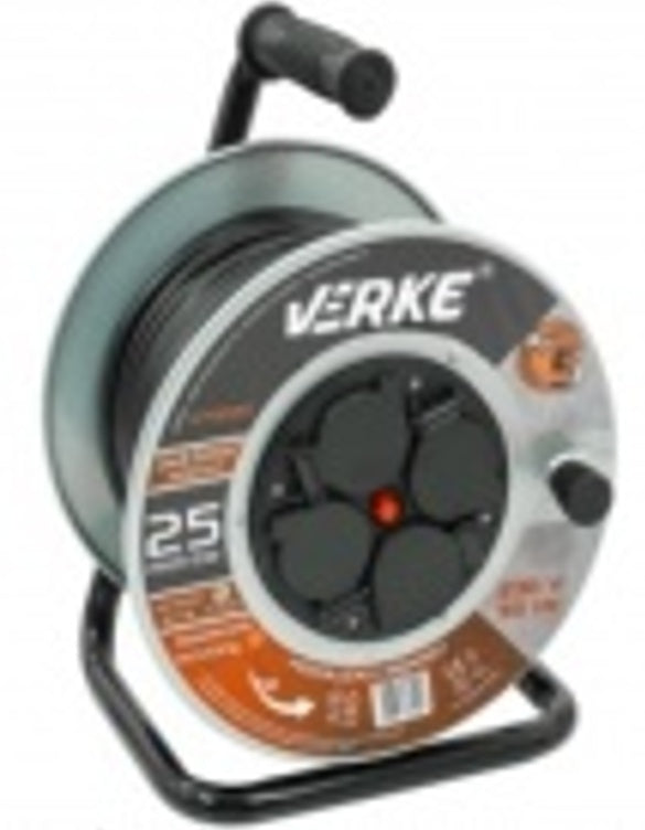 Ilgintuvas su būgnu | 4 hermetinės rozetės | 3x2.5mm2 | 25 m (EG-0040)