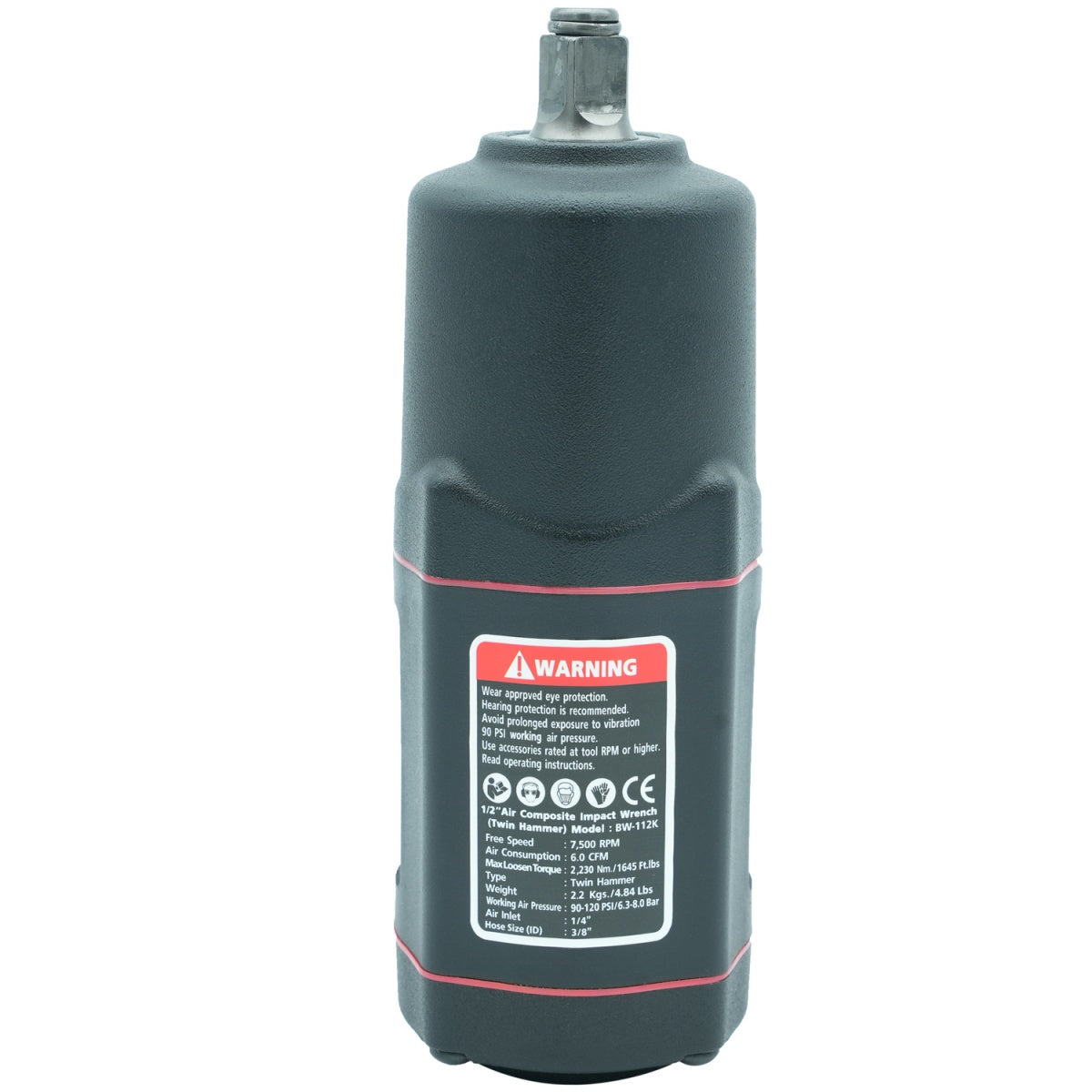 Pneumatinis smūginis veržliasukis | 12,5 mm (1/2") | 2230 Nm | su rinkiniu (AKP-02)