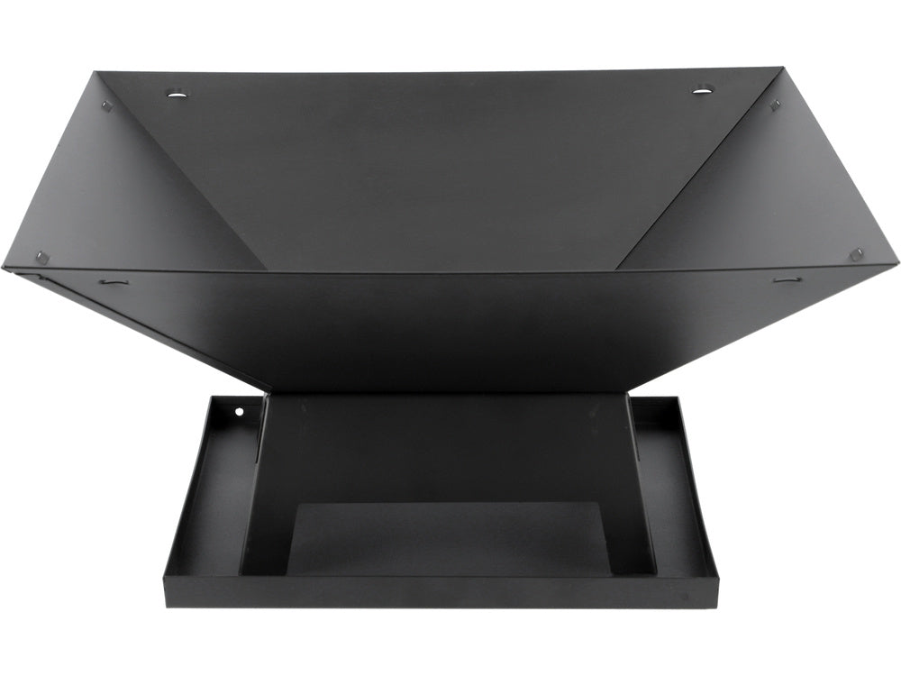 Plieninis židinys | su dangčiu | 45 X 45 cm (99715)