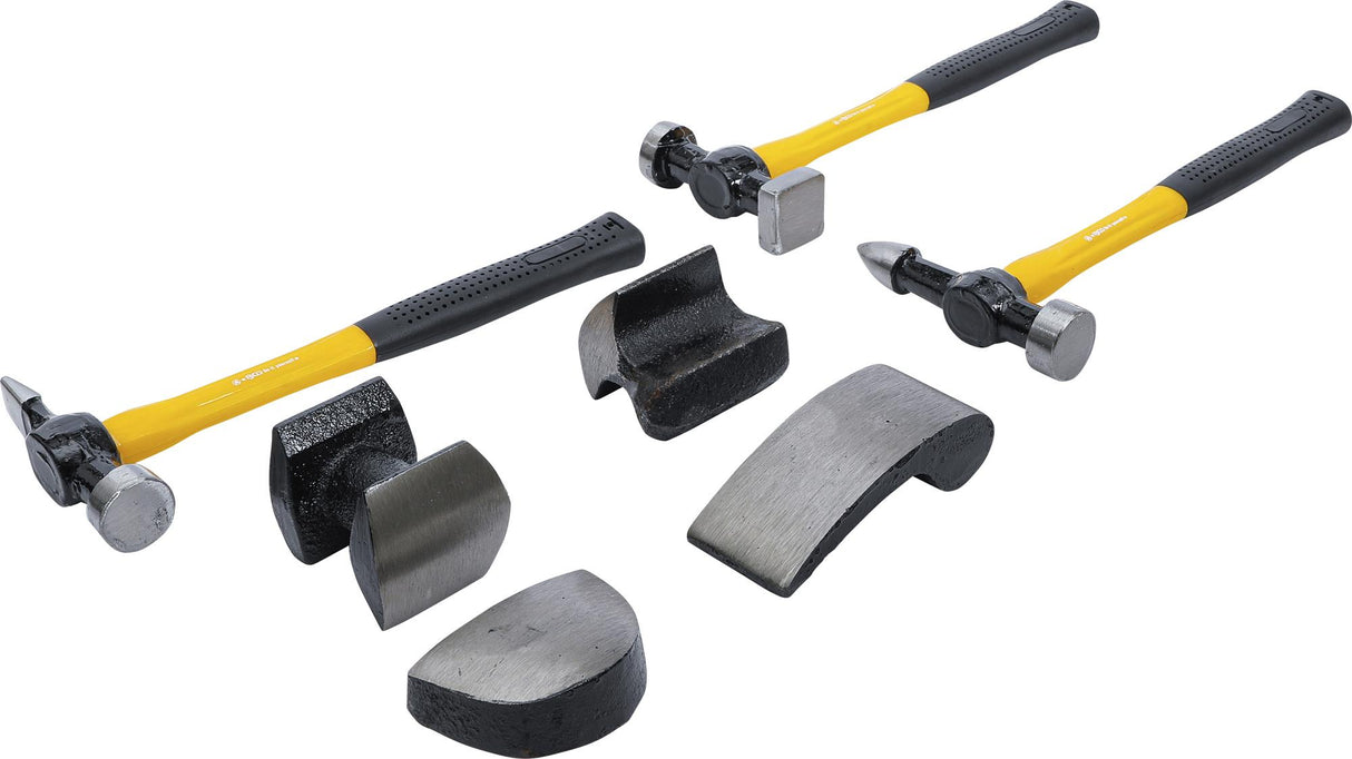 Plaktukų rinkinys su priekalais | 7 vnt.(1670)