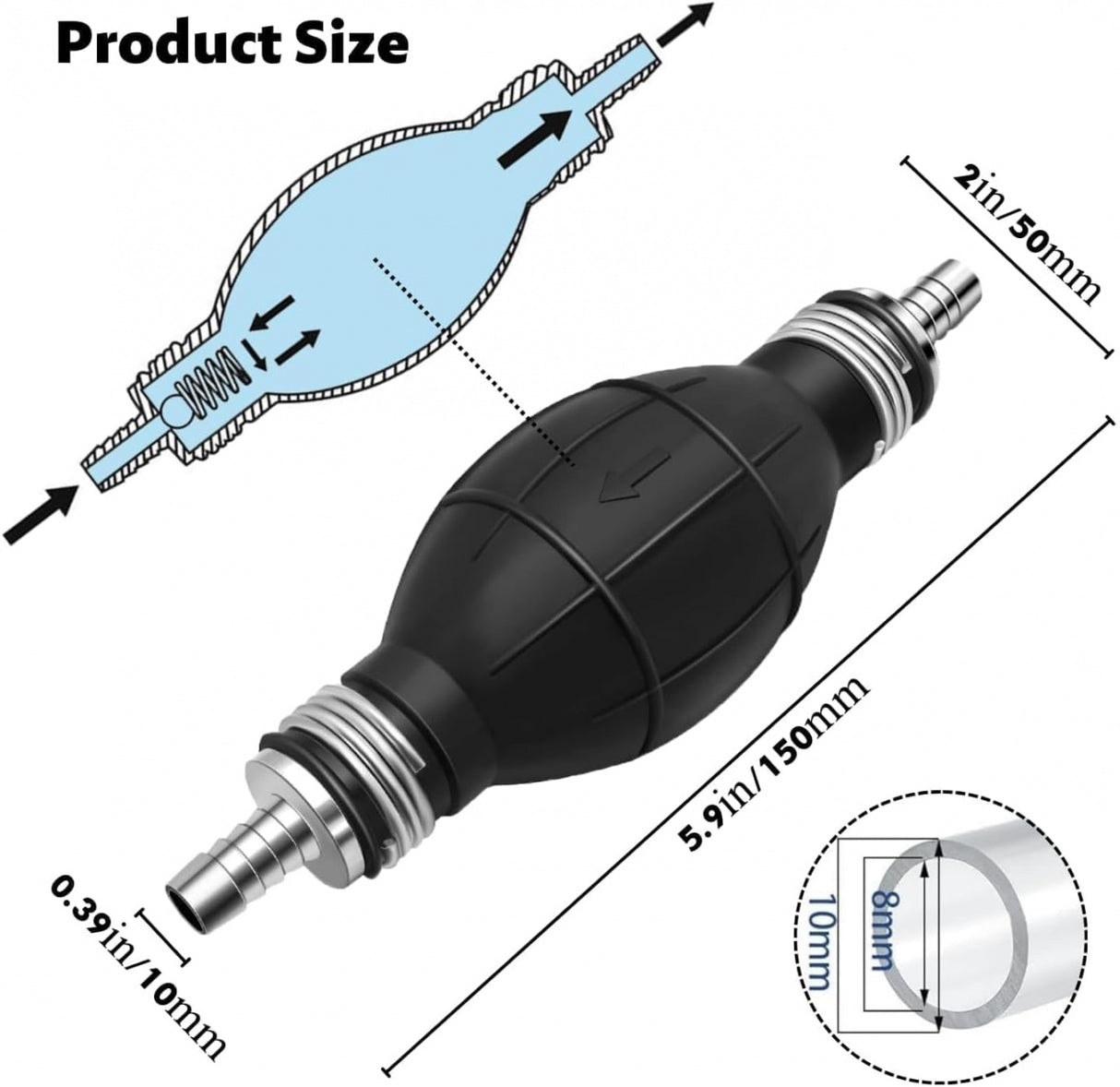 Rankinis siurblys | be žarnos | 8 mm (SK4064)