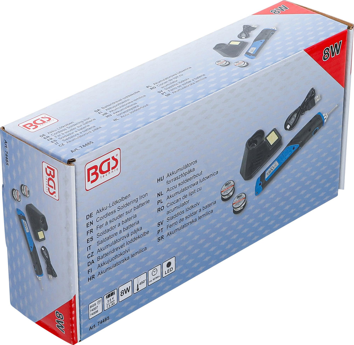 Belaidis lituoklis | 8 W | su įkrovimo stotele (74485)