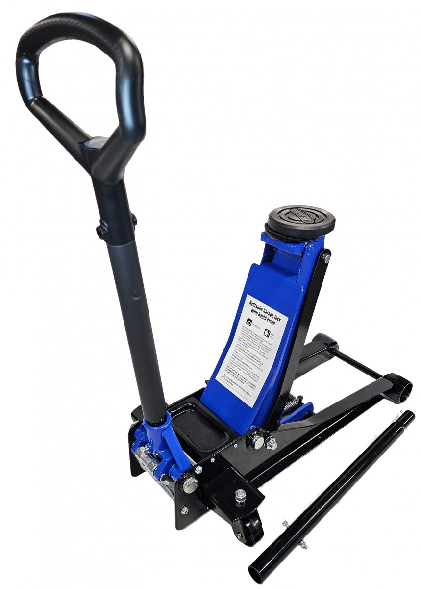 Domkratas su ratukais | žemo profilio | dvigubas stūmoklis | 75- 505 mm | 3 t (FJ25-D)