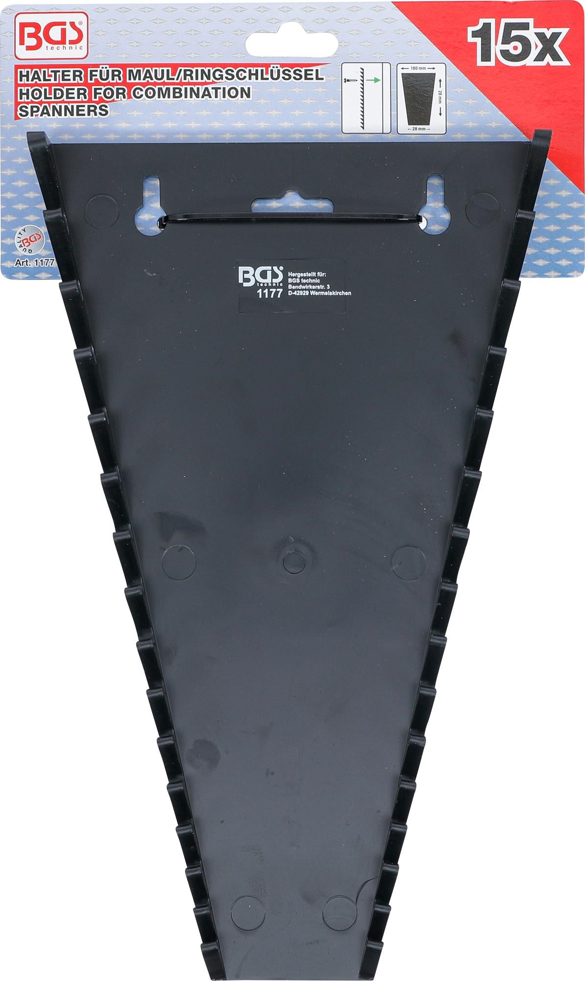 Kombinuotų raktų laikiklis | 15 auselių (1177)