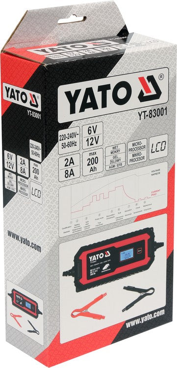 Pakrovėjas 6 V ir 12 V akumuliatorių įkrovimui | 6V/2A, 12V/8A (YT-83001)