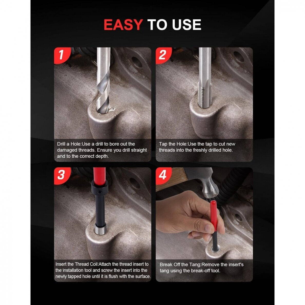 Sriegio remonto rinkinys | M5 - M12 | HSS4241 | 320 vnt. (SK091320)