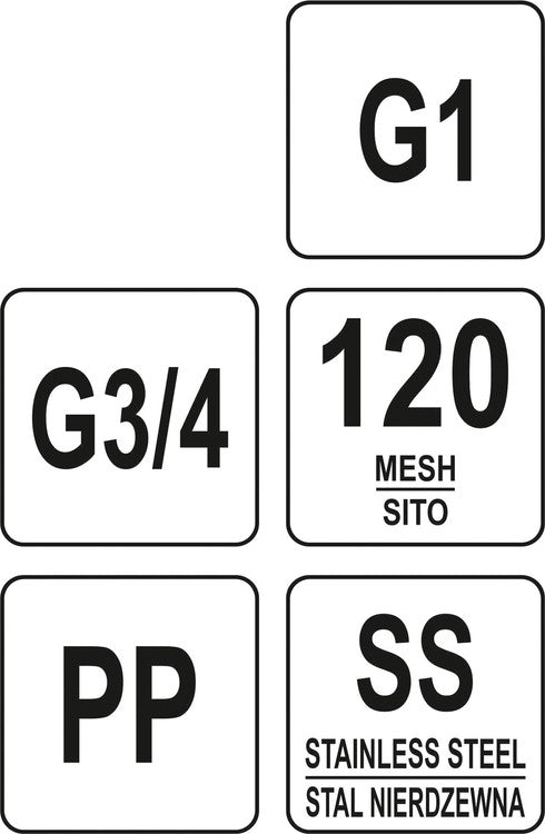 Pakaitinė kasetė Y tipo vandens filtrui | 3/4 "ir 1" (88935)
