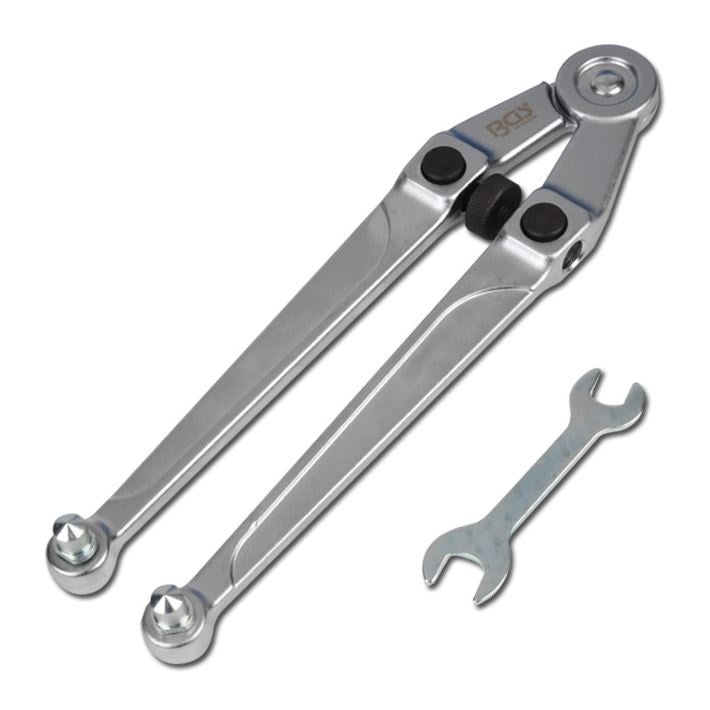 Dirželio įtempiklis su keičiamais antgaliais | reguliuojamas | Ø 2,5 - 9 mm (1464)