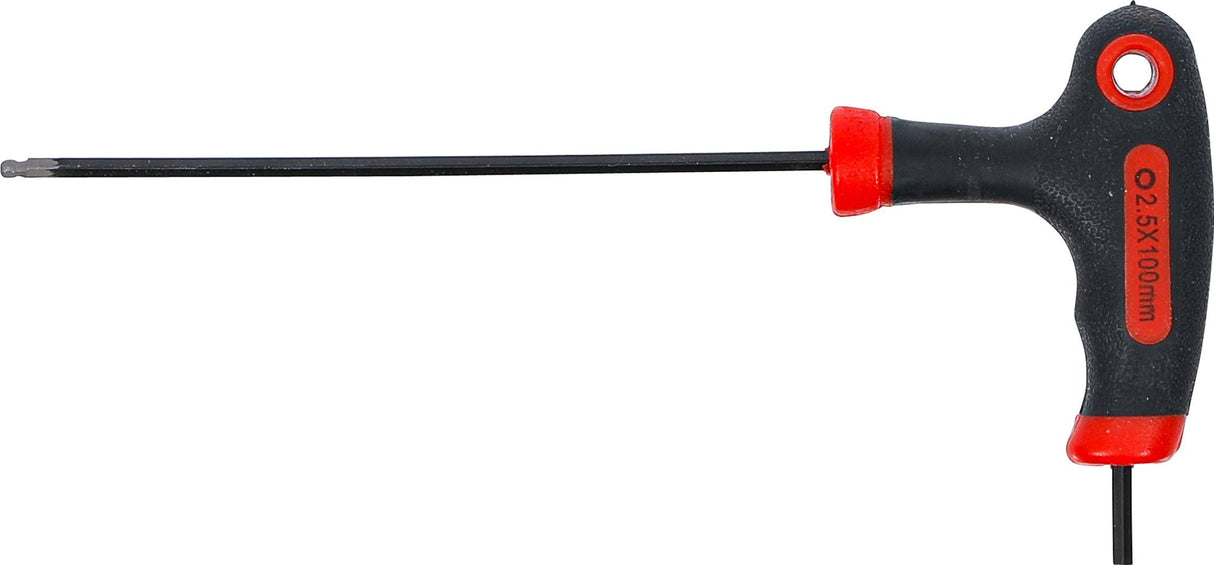 T-rankenėlė atsuktuvas | Hex šešiakampis / Hex šešiakampis su šarnyru | 2,5 mm (7882-2.5)