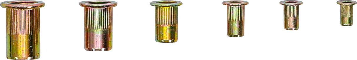 Srieginių kniedžių asortimentas | cinkuotas plienas | 150 vnt. (14126)