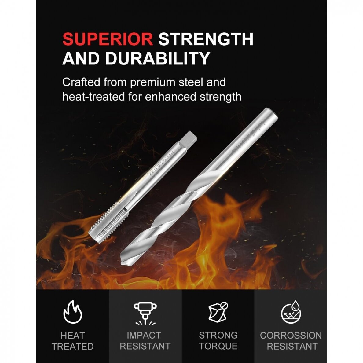 Sriegio remonto rinkinys | M5 - M12 | HSS4241 | 320 vnt. (SK091320)