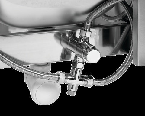 Keliu valdoma praustuvė su maišytuvu ir muilo dozatoriumi (YG-10010)