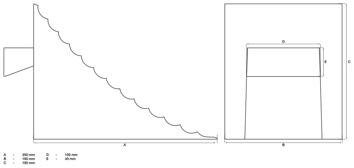 Rato atrama | 250 x 160 x 185 mm | automobiliams / sunkvežimiams (7015)