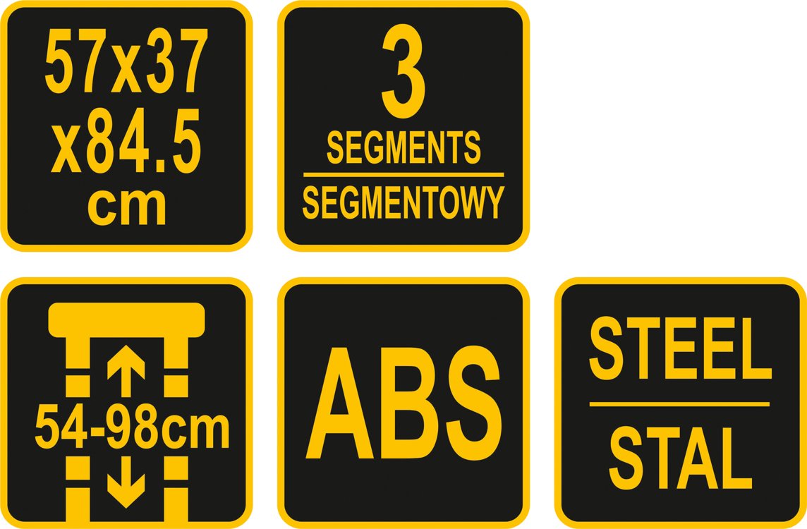 Dėžė įrankiams su ratukais | 3-jų dalių (78738)
