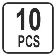 Švitrinio trikampio popieriaus rinkinys multi-įrankiui | 10 vnt (YT-34690)