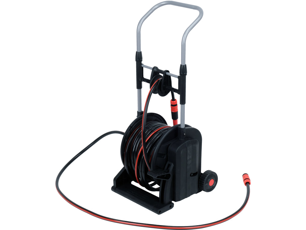 Sodo žarna ritėje su vežimėliu | 25m (YT-90120)