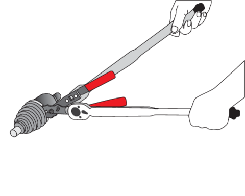 Replės pusašių gumų sąvaržoms (YT-0606)