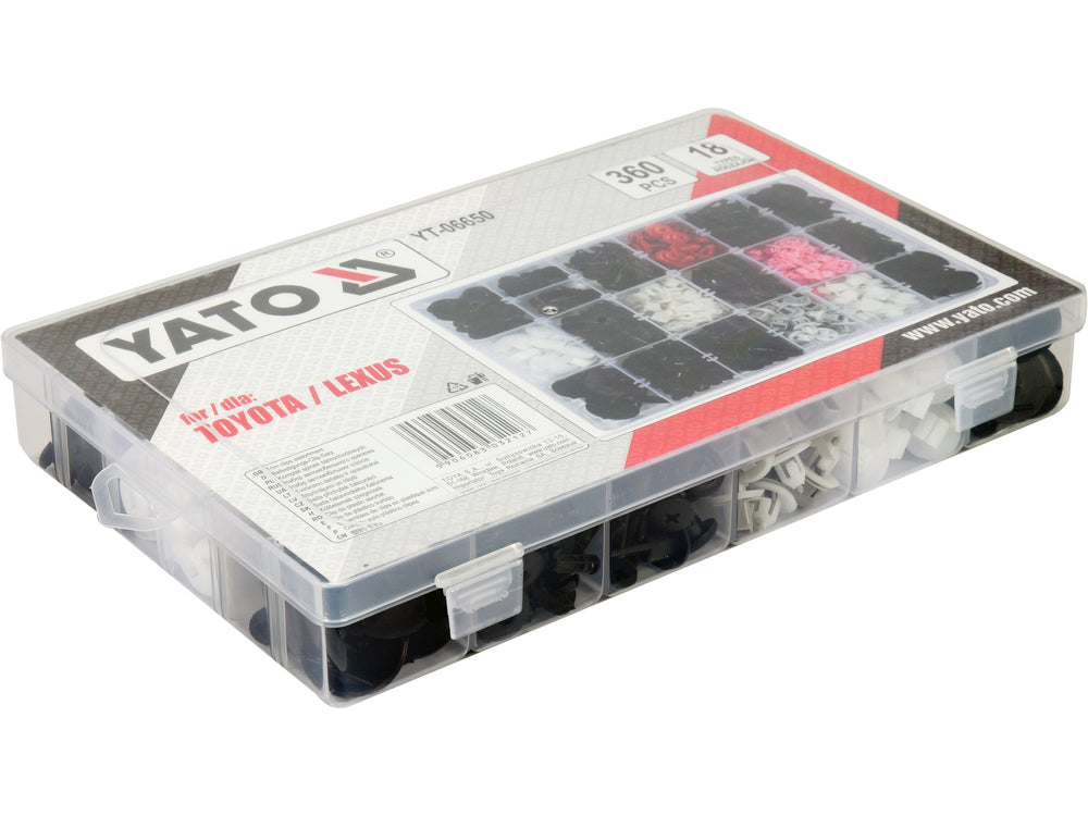 Automobilinis klipsų asortimentas Toyota, Lexus | 360 vnt. (YT-06650)