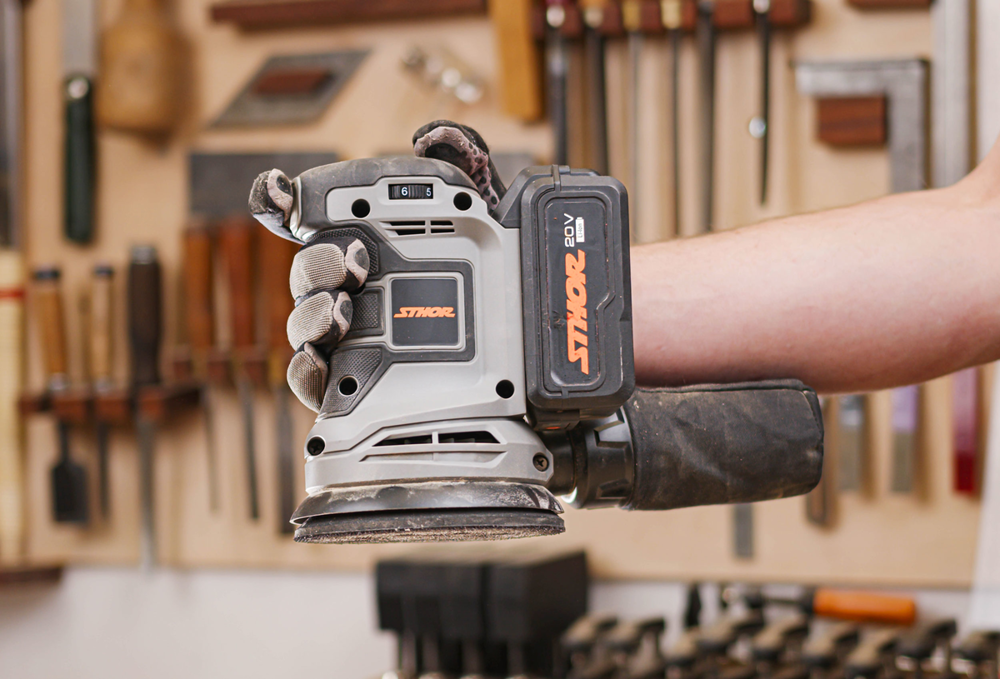 Akumuliatorinis šlifuoklis orbitinis | 20V | 125 mm | be baterijų (78143)