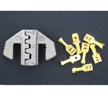 Replės jungčių užspaudimui su keičiamais antgaliais | 5 poros antgalių (1410)