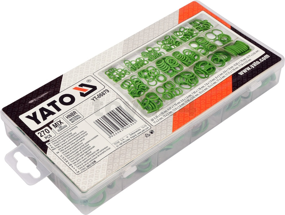 Manžetų rinkinys kondicionieriams | HNBR | 270 vnt. (YT-06879)