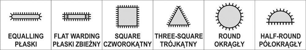 Dildelių rinkinys | 140x65x3 mm | 6 vnt. (YT-6160)