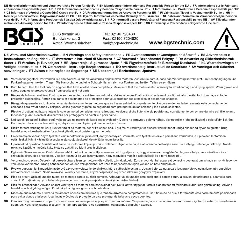 Srieginiai indėklai| M10 x 1,00 | iš BGS 165 | 4 vnt. (165-1)