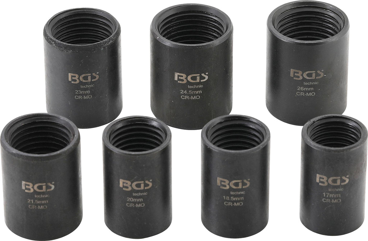 Specialus galvučių rinkinys / varžtų ištraukikliai | 12,5 mm (1/2") | 17 - 26 mm | 7 vnt. (5291)