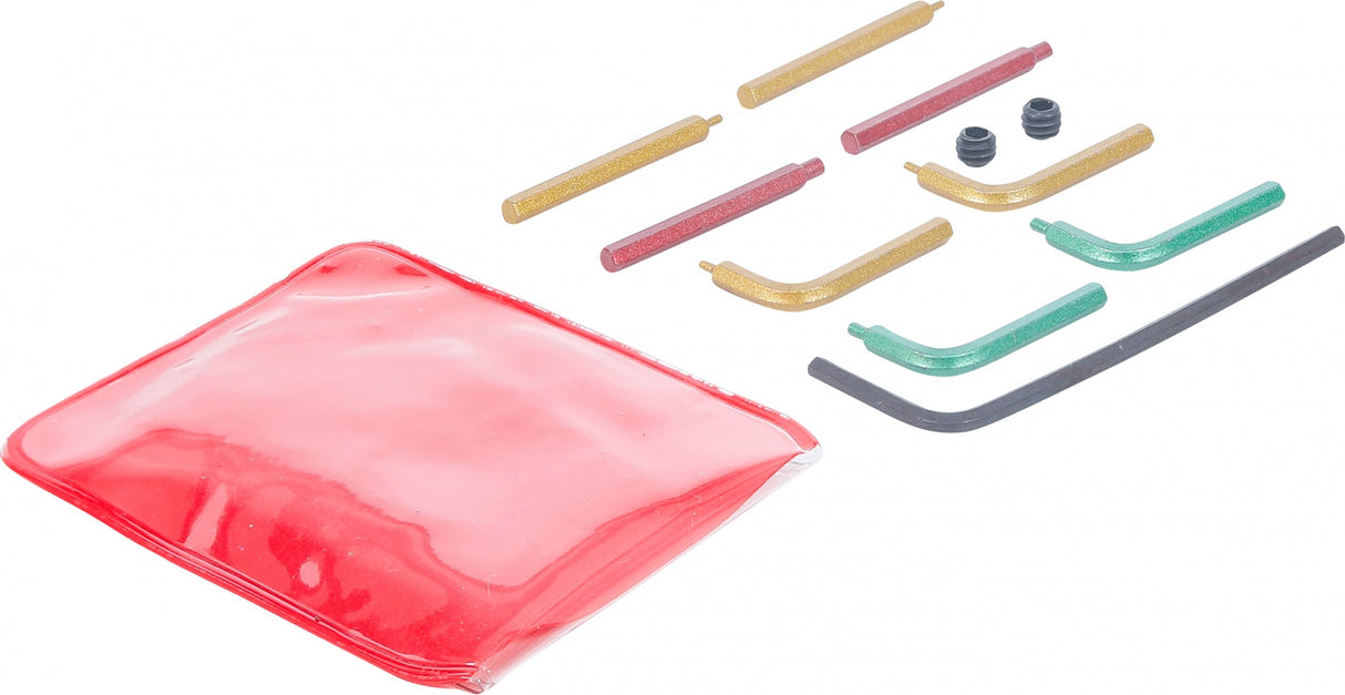 Atsarginiai plieniniai antgaliai skirti dvigubo šarnyro replėms | 5 poros | BGS 9836 (9836-1)