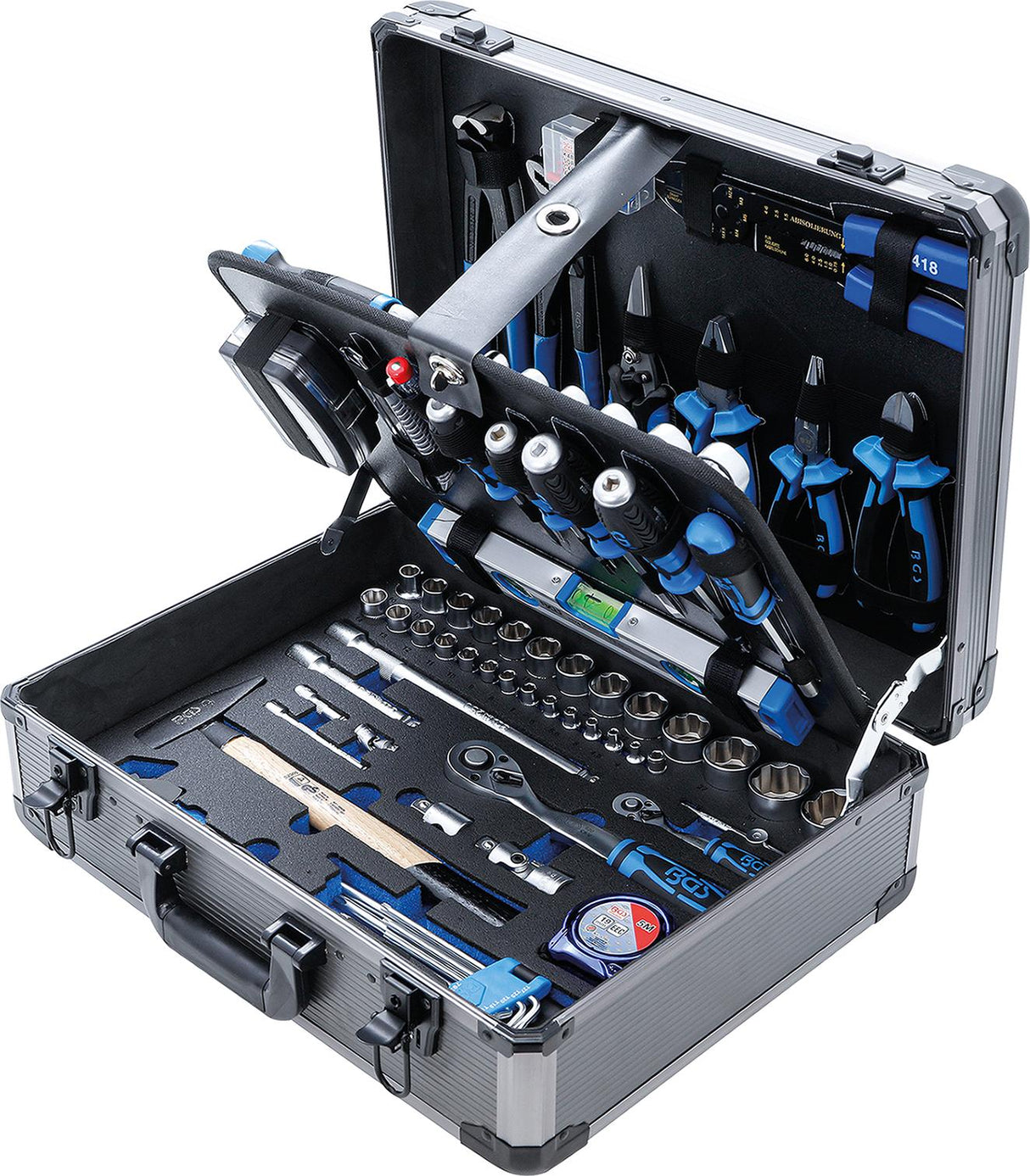 Profesionalus įrankių rinkinys aliminiame lagamine | 149 vnt. (15501)