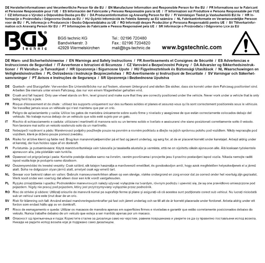 Atramų komplektas | keliamoji galia 3000 kg | 276 - 420 mm | 2 vnt. (3015)