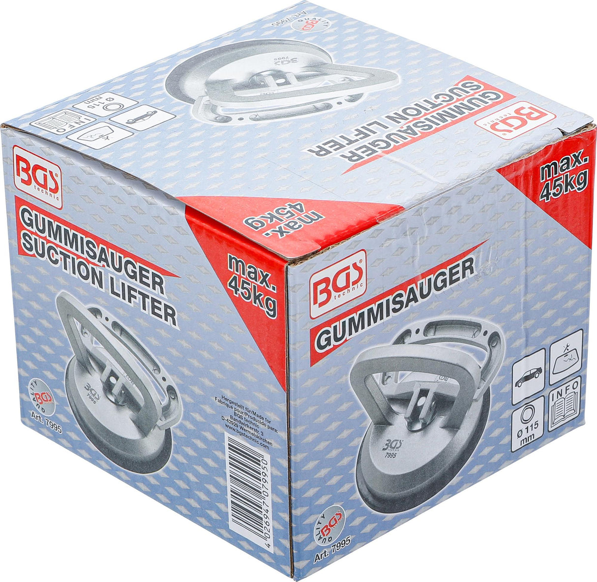 Prisisiurbiantis kėliklis | metalas | Ø 115 mm (7995)