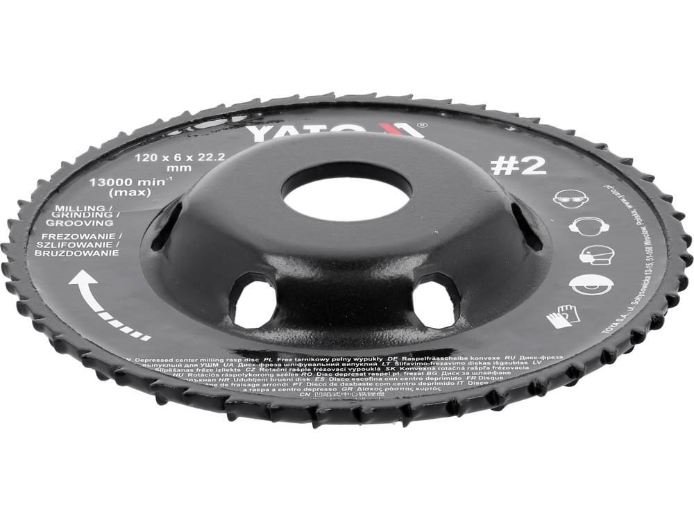 Diskas / freza medžiui | 120X6 Nr. 2 (YT-59181)