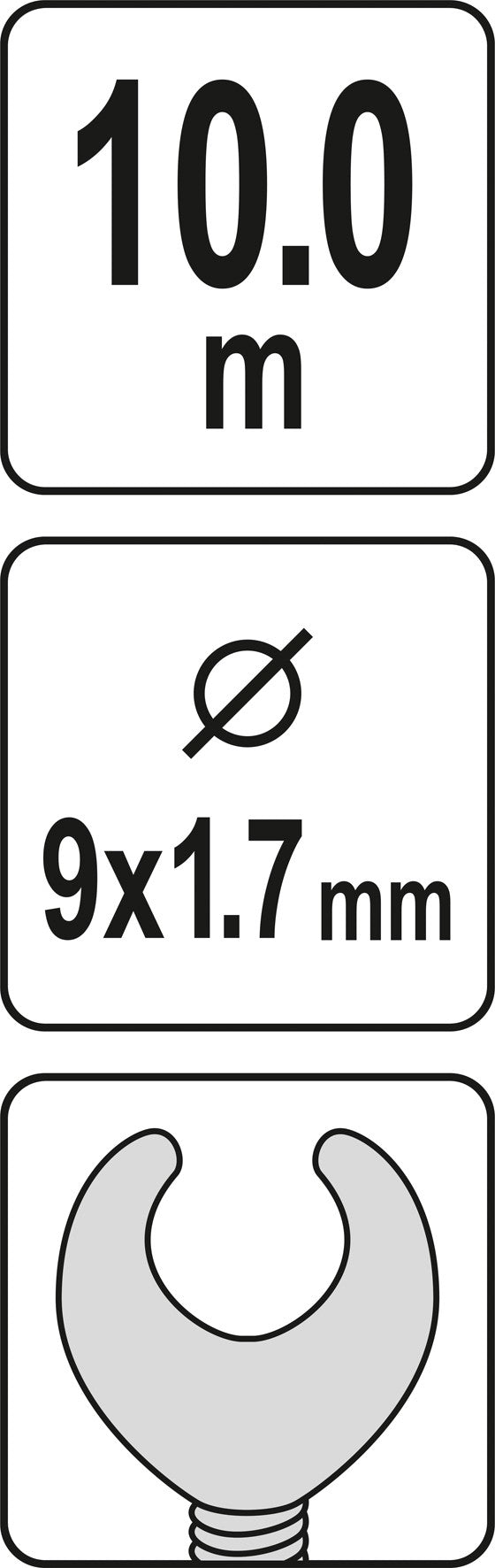Gyvatukas kanalizacijai | Ø 9 mm / 10 m (YT-25005)