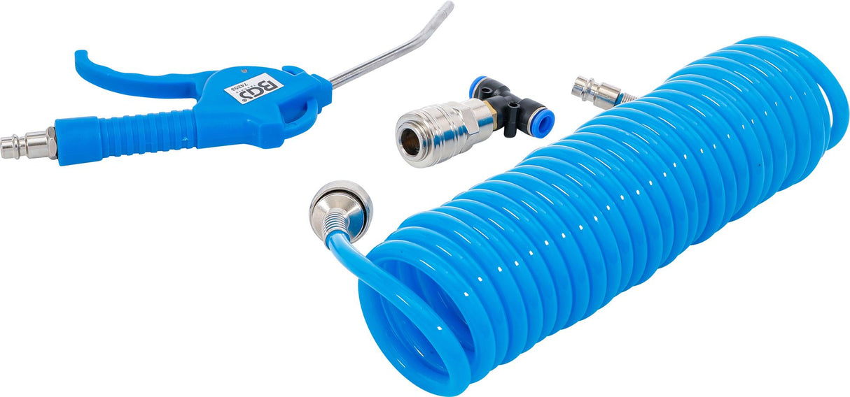Oro pūtimo pistoletas | su spiraline oro žarna ir T formos jungtimi (74253)