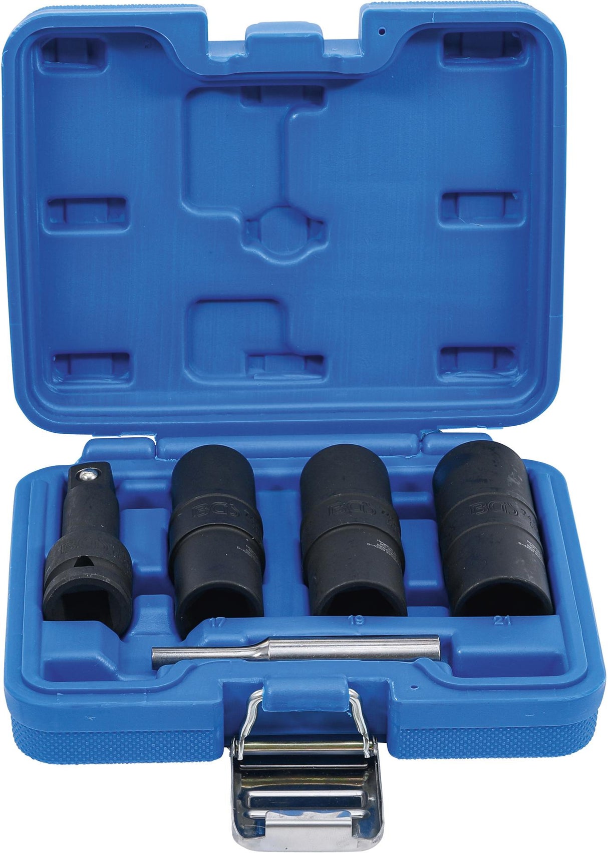 Specialus smūginių dvipusių galvučių rinkinys / sraigtiniai ištraukikliai ir ilgintuvas | 12,5 mm (1/2") | 17-19-21 mm | 3 vnt. (7467)