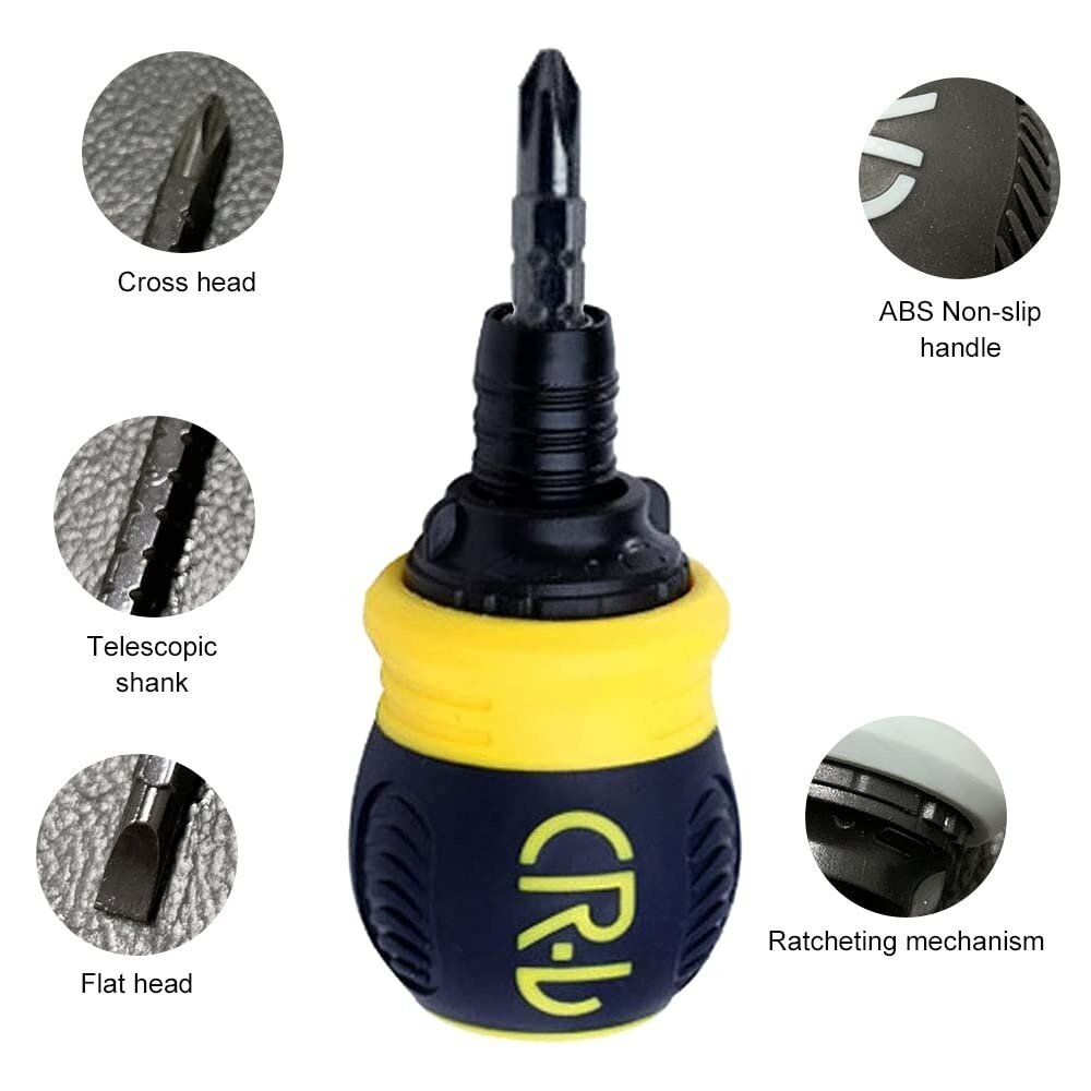 Daugiafunkcinis atsuktuvas teleskopinis terkšlinis | trumpas | rinkinys | 12 vnt. (RS12S)